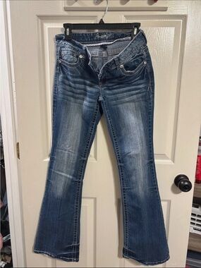 Amethyst Jeans Women's Blue Flare Denim